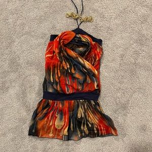 Halter top/dress with chain
